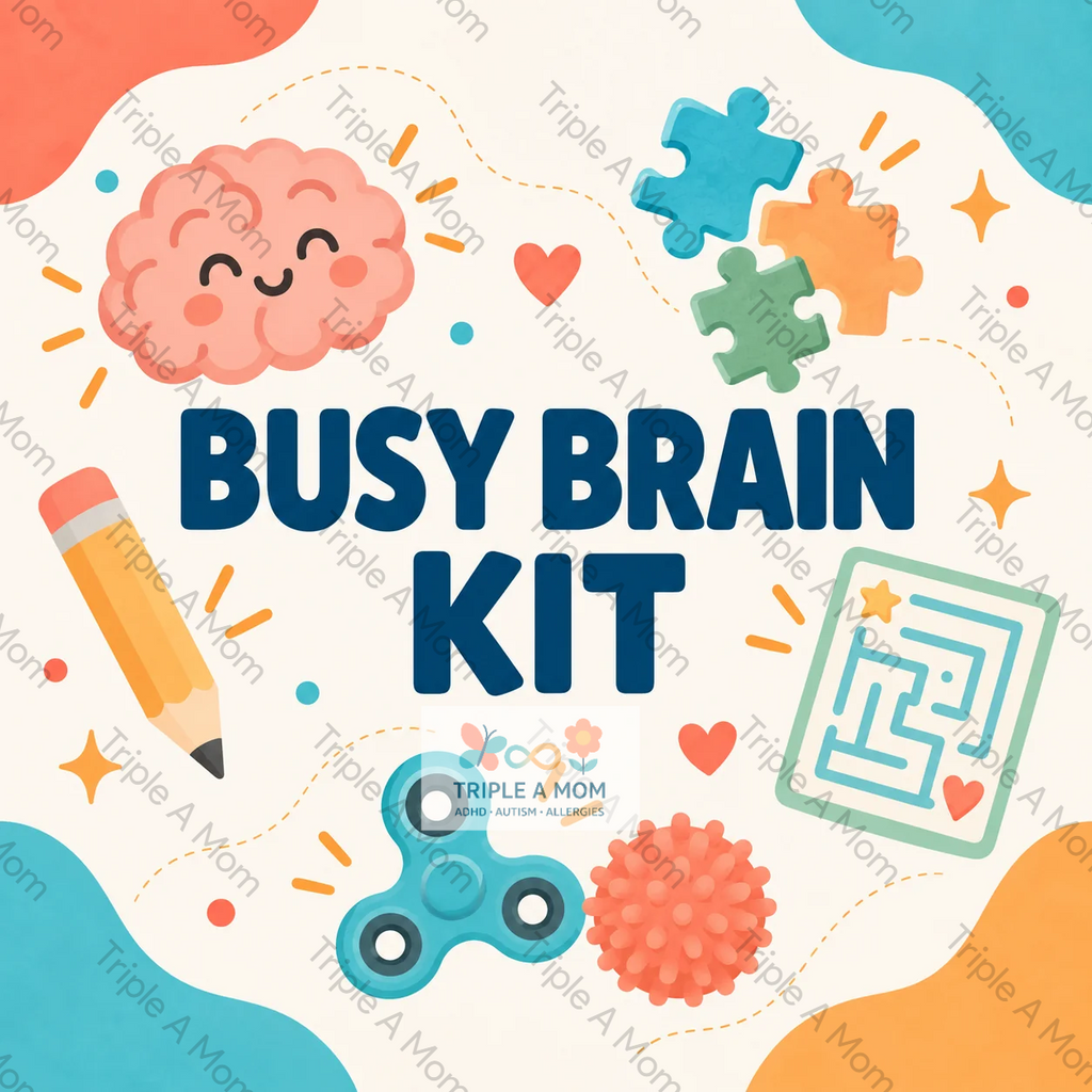 Busy Brain Kit printable task and energy planning pages (preview 1 of 5)
