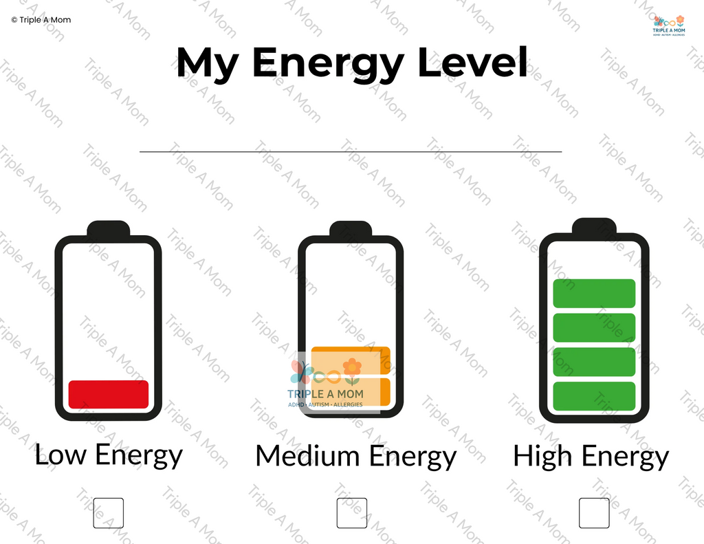 Busy Brain Kit printable task and energy planning pages (preview 3 of 5)