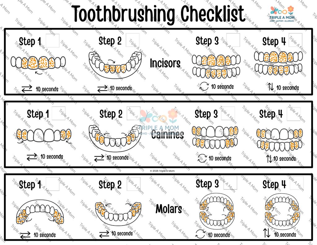Hygiene Kit printable visual checklists for bathroom routines (preview 6 of 8)