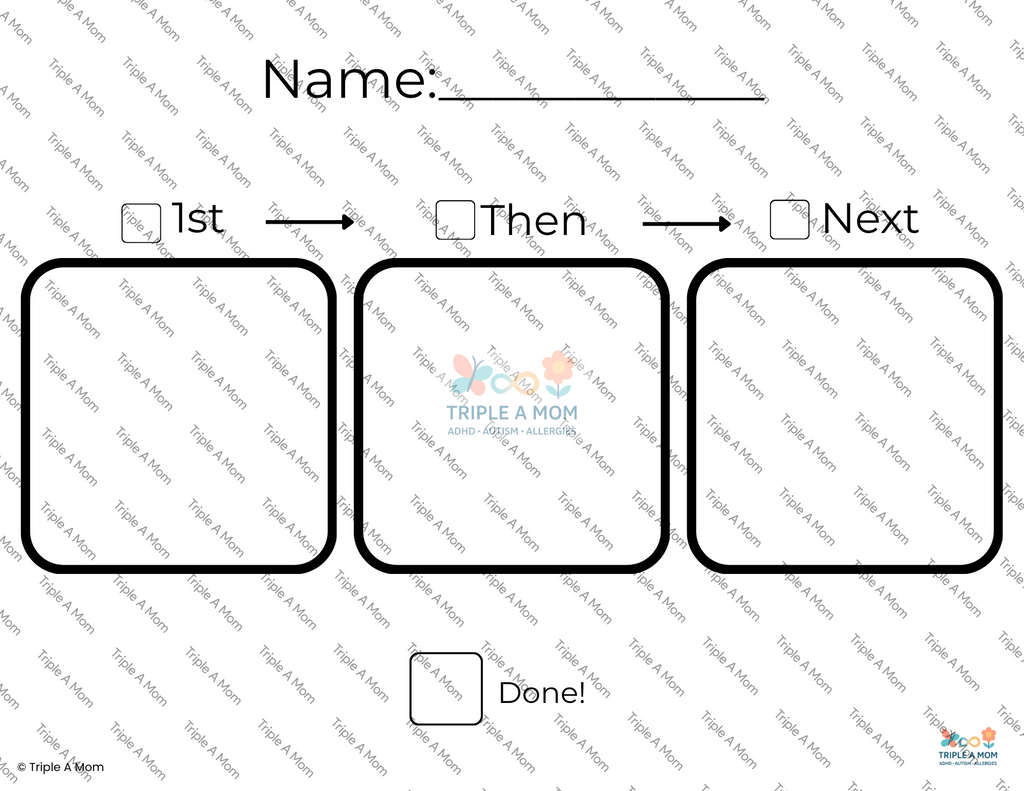 My Day Kit printable If-Then and To Do/Done visual schedule boards (preview 5 of 6)