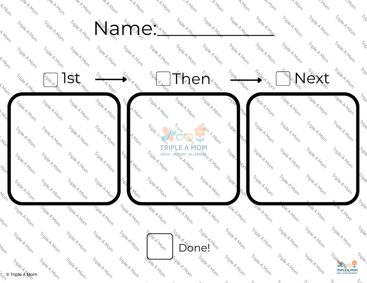 My Day Kit printable If-Then and To Do/Done visual schedule boards (preview 5 of 6)