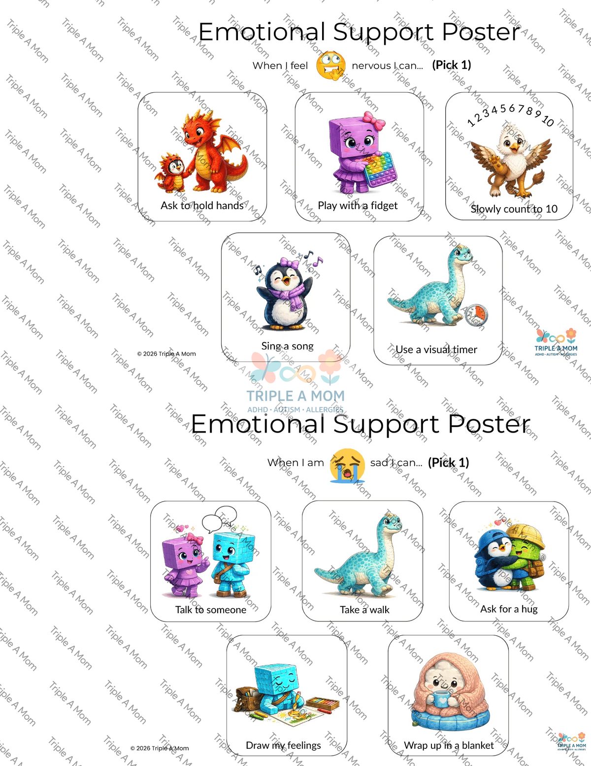 On-the-Go Support Cards, travel-size visual supports on a key ring (preview 2 of 5)