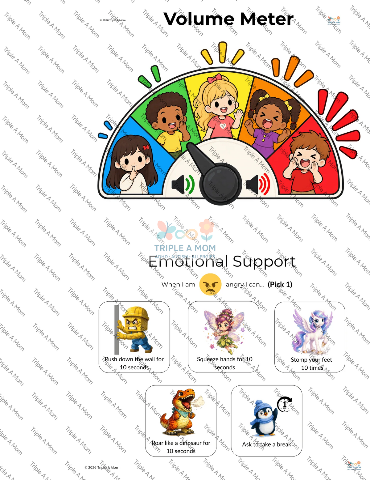 On-the-Go Support Cards, travel-size visual supports on a key ring (preview 1 of 5)