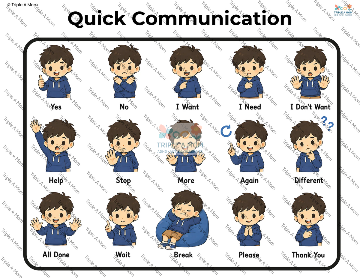 Communication Cards printable picture cards for kids (preview 3 of 6)