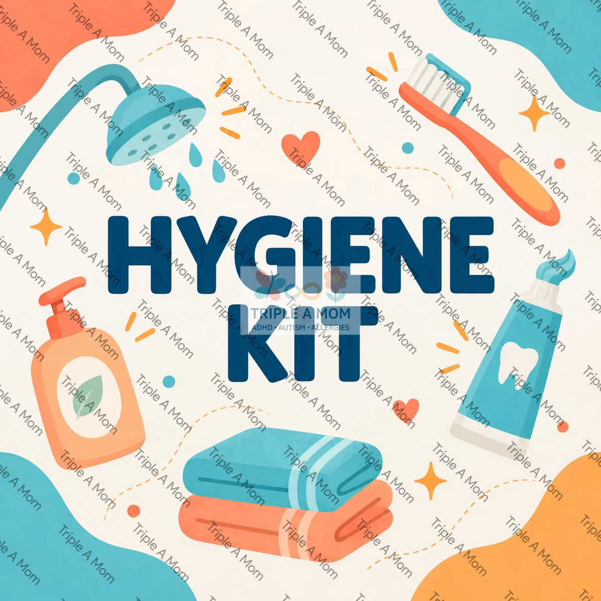 Hygiene Kit printable visual checklists for bathroom routines (preview 1 of 8)