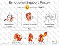 Emotional Support poster for anger with calming strategies (scream version)