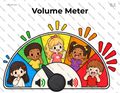 Volume Control Poster showing voice levels
