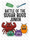 Sugar Bugs Junior printable toothbrushing card game for toddlers (preview 1 of 3)