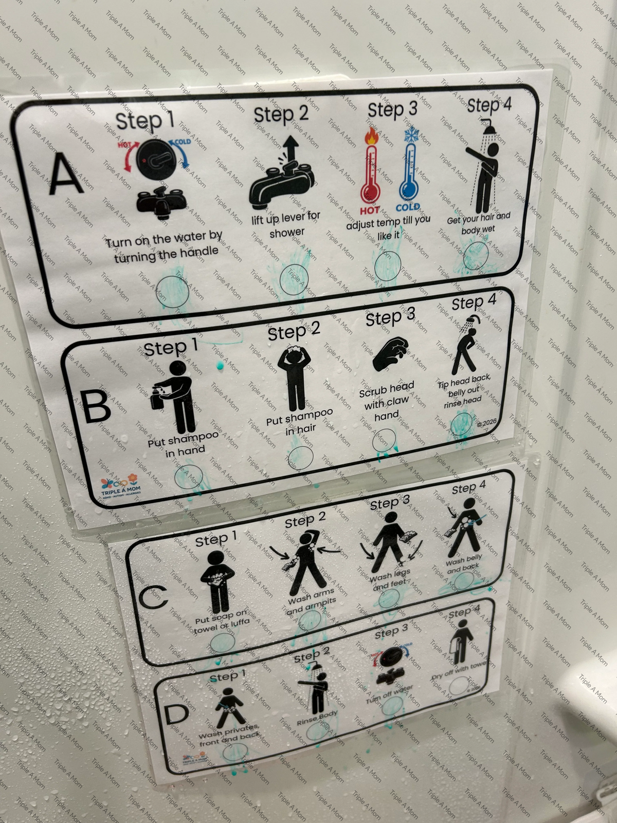 The Muddy Knight Gets Mighty Clean shower story and picture checklist (preview 5 of 6)