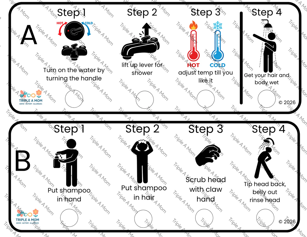 The Muddy Knight Gets Mighty Clean shower story and picture checklist (preview 3 of 6)